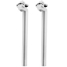 2X Bicycle Seatpost 27.2mm Aluminium Alloy  Post with Adjust Clamp for MTB Bike Road Track 27.2X300mm,Silver