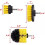 Drill Brush Set 3pcs MultiSize Power Scrubber Attachments for Tile Grout Bathroom Cleaning 5