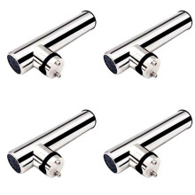 4 Pack 316 Stainless Steel Boat Fishing Rod Holder Brackets for Rails 18-26mm Sail Boat Parts