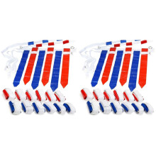 24 Player Adjustable Sliding Flag Football Set, 3 Flags Per Belt, 72 Flags Total for for Kids Adults Players