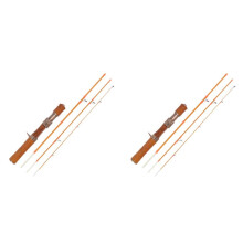 2X Fishing Rod Carbon Fiber Casting Lure Pole Bait 1.5-9G Wood Handle Fast Trout Fishing Rods Casting Rod
