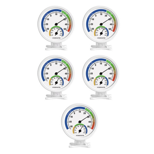 5X HigrôMetro TermôMetro Interno Externo TermôMetro de Umidade Monitor de Medidor de Umidade de 3 Polegadas com Suporte de Mesa 1