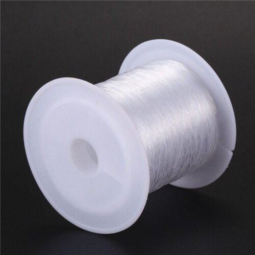 2x 0.3mm / 0.2mm Diameter Clear Nylon Fish Fishing  Spool Beading String 1