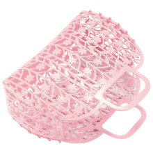 2X Bathroom Hollow Washing Storage Basket Removable Shower Basket Plastic Bath Basket Shopping Basket Storage