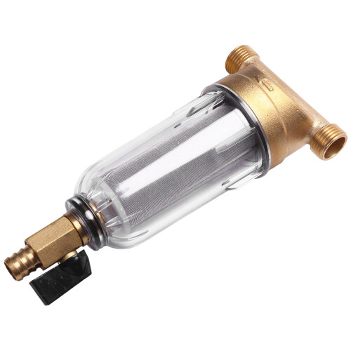 2X 4 Split-Mouth Water Filters Front Purifier Copper Lead Pre-Filter Backwash Remove Rust Contaminant Sediment Pipe 1