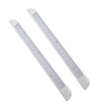 2X 18 LED Markise Licht Leiste 9W 12V Wasserdicht 506mm Veranda Streifen Lampe für Camping Wohnwagen Lastwagen RV Boot