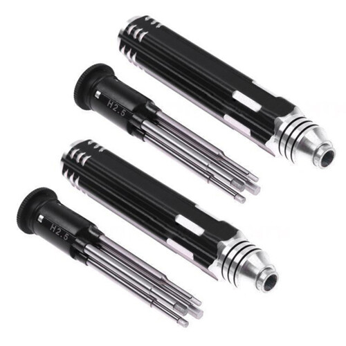 2X 4 In 1 HeXagon  HeX Screw Driver Tools Set 1.5-3mm Fr RC Helicopter Car