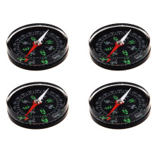 4 Stücke 40mm Klare Fluessigkeit Gefuellte Camping Kompass Wandern Outdoor Pfadfinder Ausstattung
