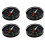 4Pcs 40mm Clear Liquid-Filled Camping Compass Hiking Outdoor Scouts Kit 1