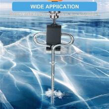 8X Ice Fishing Shelter Anchor Ice Shanty Anchor Outdoor Camping Tent Threaded Tent Peg Winter Steel Ice Tent Accessories
