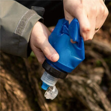 2X 500Ml Water Filter Bottle Water Filter Straw Soft Folding Outdoor Filtered Water Bag for Sport Camping Hiking Cycling