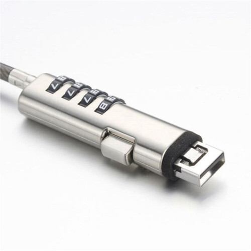 4X 4 Digital Universal Lock USB Laptop Security Cable Lock for Computer 2