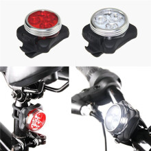 6x Outdoor Bicycle Waterproof COB 3 LED USB Rechargeable 4 Modes Bike Night RideFront Light & Rear Tail Light