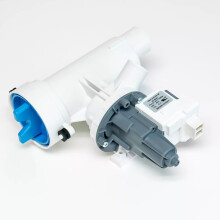 WH11X29539 Washer Drain Pump Replacement with BuiltIn Debris Filter for GE Washer and Haier AP6986715 PS16217203