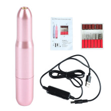 Adjustable Speed Electric Nail Drill Machine Ergonomic Design Low Heat Operation with Multi-Head System Portable for Acrylic Nails