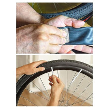Patch de Pneu de Vélo Rond Patch de Pneu Sans Colle Outil de Patch de Pneu Rapide Portable de Vélo Équipement de Cyclisme Patch de Pneu