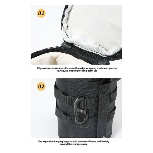 CAMPINGMOON Camping Water Cup Storage Bag Portable Lights Storage Pouch Multi-Functional Outdoor Tools Organizer
