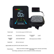 F3 E-Bike NFC Speedometer E-Scooter NFC Color LCD Display 24V/36V/48V/60V UART+36V/48V 350W Brushless Controller SM5PIN
