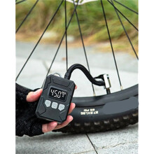-Elektropumpe für Fahrräder, 150 PSI, Kleine Fahrradpumpe, Kabellose, Wiederaufladbare Elektropumpe mit Manometer