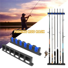4X Fishing Pole Holder Wall Mount for Garage Door,Fishing Rod Storage Rack for Boat,Vertical 6-Rod Organizer Racks