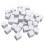 16MM White Acrylic Cubes Blank Dice for Board Games,Math Counting Teaching,Alphabet Numbers Custom Dice Making,96PCS 3