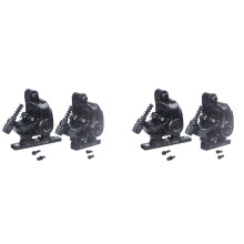 2X RACEWORK Road Bike Disc Brake Flat Mount Mechanical Dual Side Actuation Caliper 160mm Front Rear Bicycle Clamp Brake