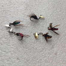 Esca per Esca con Paillettes Amo per Mosche Artificiali Micro-Oggetto Set da Pesca Amo per Insetti Accessori per Attrezzi da Pesca