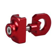 Aluminum Alloy Chain Regulator for Folding Bicycle Chain Tightener is Suitable for Folding Bicycle Zipper. Red