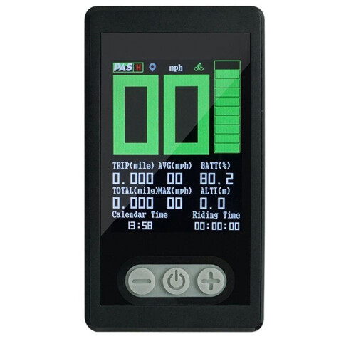 Ebike Display Ebike TFT Color Disply Advanced Display with GPS Function Waterproof for Ebike