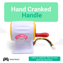 5 in 1 Game Board with Joystick Hand Cranked Handle for Arcade Video Fishing Catch Hunt Game Machine