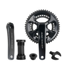 RIRO R7000R8000 Toothplate 110BCD Aluminum Alloy Double Disc Folding Bicycle Hollow Integral Toothplate 105 Crank