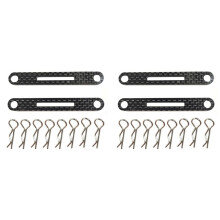 2X for RC XV01 TT02 XV02 Body Pillar Reinforced Support Carbon Fiber Plate