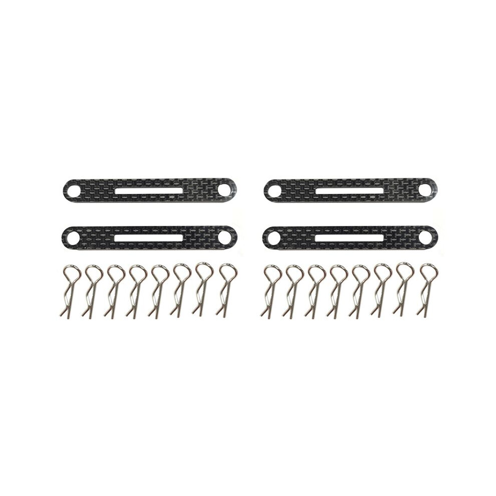 2X For Rc Xv01 Tt02 Xv02 Body Pillar Reinforced Support Carbon Fiber Plate Black 4713940308841