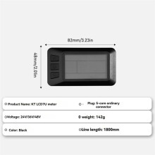 Elcykelskärm KT LCD7U KT-LCD7U LCD-Skärmdator med USB-Gränssnitt Vattentät Kontakt