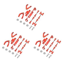 6X Metall Lenkung Schale Obere Untere Schwinge Sitz Lenkung Lenkschieber Drehung Block für WPL D12 1/10 RC Auto Upgrade Teile,1