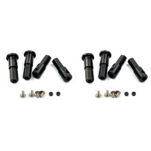 4x für WPL D12 1/10 RC Auto Upgrade Teile Metall 5Mm Vorder Rad Nabe Sechskant Adapter Kombinierer & Hinter Achs Wellen Adapter, A