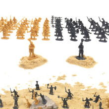 1:72 1000/Set Plastic Ancient Soldier Figures Toy Archaic Soldiers Men Swordsman Action Figure DIY War Scene Toys Gold