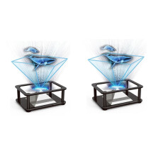 2X 3D Holographic Projection DIY Funny Toy Children Educational Toy Science Experiment Technology Production for Bedroom