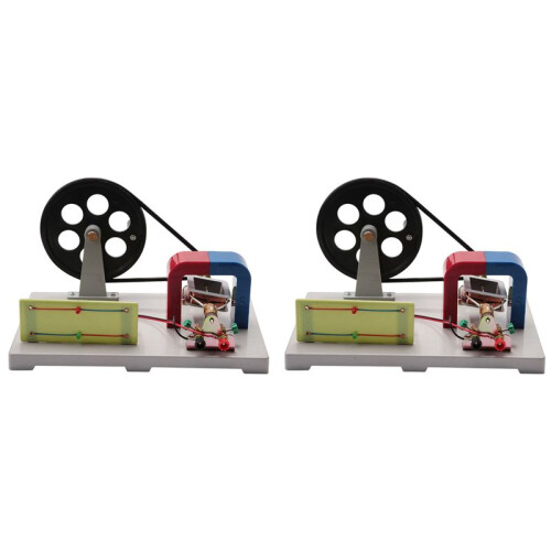 2X Hand AC and  Crank Generator Model, Demonstration Motor Generator Activity Model,Device Experimental Equipment 1