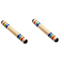 2X Regen Stock Holz Regen Stock Holz Regenmacher Regen Stock Musik Instrument Regenmacher Klang Spielzeug für Kleinkinder und Kinder