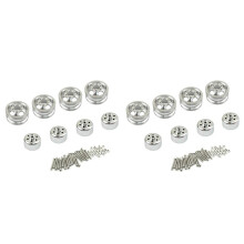 Buje de Llanta de Rueda de Metal de 8 Piezas para WPL C14 C24 C24-1 C34 C44 B14 B24 1/16 RC Accesorios de Piezas de Mejora de Coche, 3