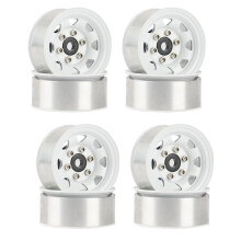 8PCS 1.55 Metal Beadlock Wheel Rim Hub for 1/10 RC Crawler Car Axial  Jr 90069 RC4WD D90 TF2  CC01 LC70 MST,1