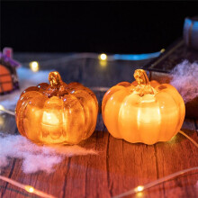 Światła LED do Dyni na Halloween, Dekoracje na Halloween, Podświetlane Dynie na Stół, Oświetlenie Świąteczne, B
