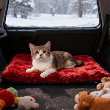 Hundedecke, Winterschlafmatte, Fleece, Beruhigendes Katzenbett, Flanelldecke für Kleine und Mittelgroße Welpen, Box, Boden, Sofa, Stuhl, Größe M