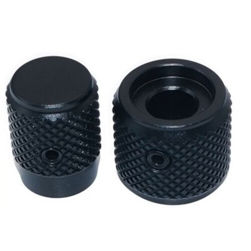 Aluminum Alloy Caps Solid Knob Dual-Axis Encoder Special Knob EC11EBB24C03 EC110701N2B Adjustment Knob Black
