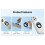 Magnetic Silicone Ring Grip Phone Holder,Rotating Finger Loop Ring Grip Holder,Soft and Portable,Magnetic Bracket 5