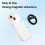 Magnetic Silicone Ring Grip Phone Holder,Rotating Finger Loop Ring Grip Holder,Soft and Portable,Magnetic Bracket 2