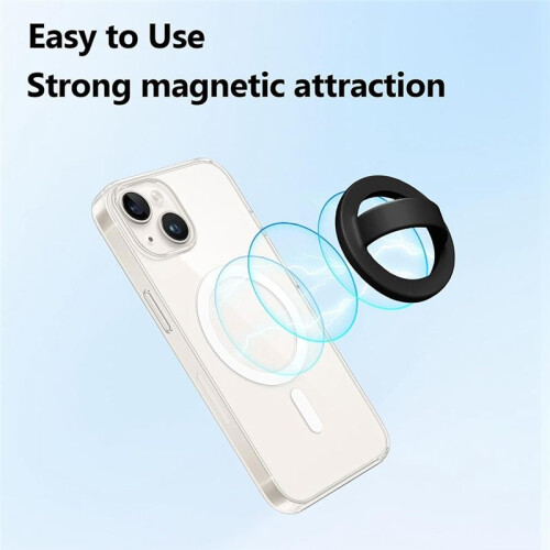 Magnetic Silicone Ring Grip Phone Holder,Rotating Finger Loop Ring Grip Holder,Soft and Portable,Magnetic Bracket 1