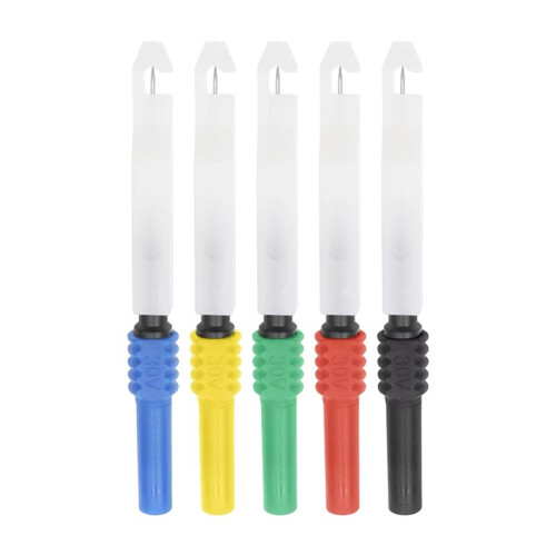5PCS 30V Car Multimeter Test Tip Probes Extention Back Insulation Wire Piercing Tester Probe Tip Repair Accessories
