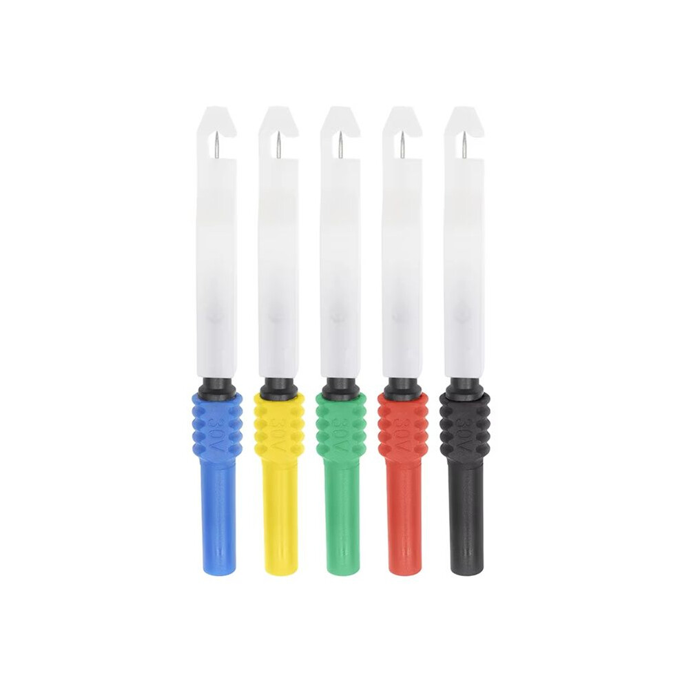 5Pcs 30V Car Multimeter Test Tip Probes Extention Back Insulation Wire Piercing Tester Probe Tip Repair Accessories 6031861944947